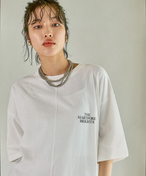 LEPSIM（レプシィム）の「BIGロゴチュニックワンピース　490274（チュニック・レディース・ブラック/アイボリー/チャコールグレー/オフホワイト・FREE）」の12枚目の写真