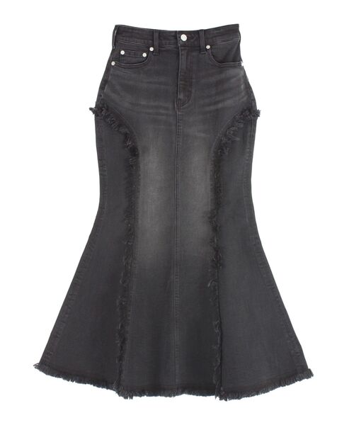 EVRIS（エヴリス）の「マーメイドデニムスカート（デニムスカート・レディース・ブラック/インディゴブルー・SMALL/MEDIUM）」の11枚目の写真