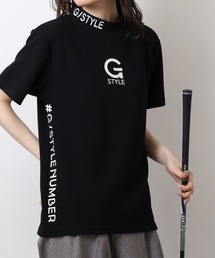 ドライ モックネック ロゴ 半袖Tシャツ