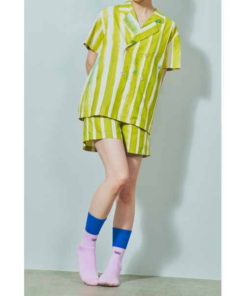 minius（ミニウス）の「【EM(em)】Room wear Tops - Short Sleeve/アートデザインルームウェア/ショートスリーブトップス（シャツ/ブラウス・レディース・イエロー系その他/ブルー系その他2/ネイビー/ブルー系その他・MEDIUM/LARGE）」の9枚目の写真