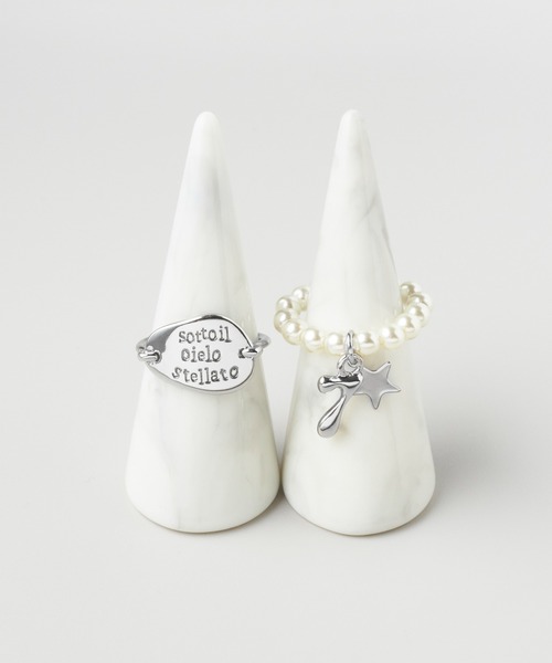 GOLDY（ゴールディ）の「コイン プレート チャーム パール セット リング（リング・レディース・ゴールド/シルバー×ゴールド/シルバー・FREE）」の12枚目の写真