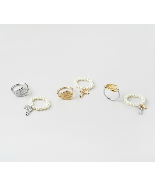 GOLDY（ゴールディ）の「コイン プレート チャーム パール セット リング（リング・レディース・ゴールド/シルバー×ゴールド/シルバー・FREE）」の13枚目の写真