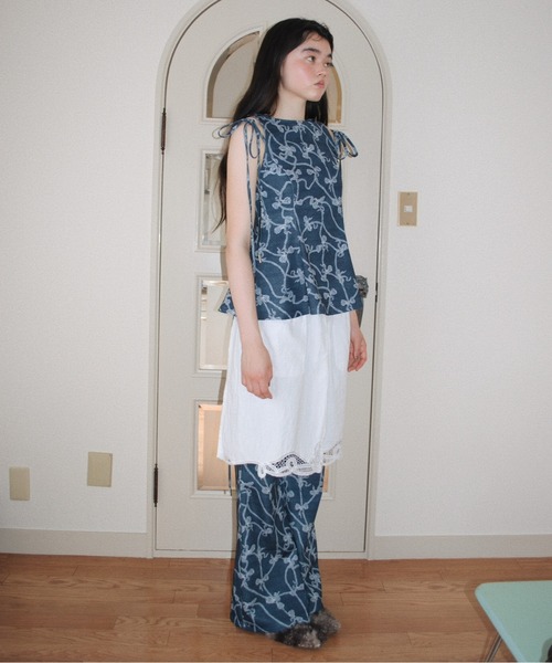 musubore（ムスボレ）の「pointed toe fur mule / ポインテッドトゥ