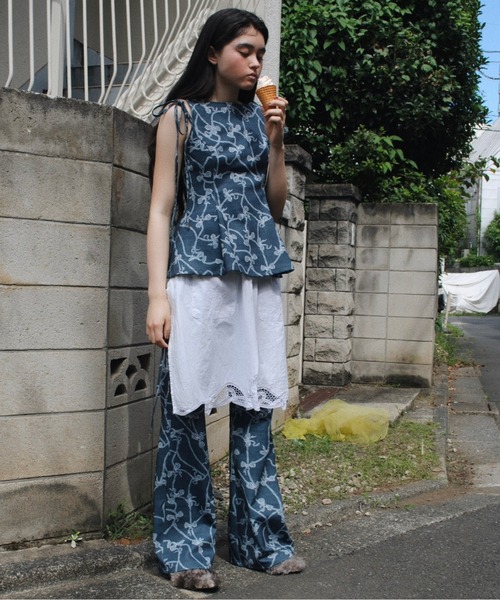 musubore（ムスボレ）の「pointed toe fur mule / ポインテッドトゥ