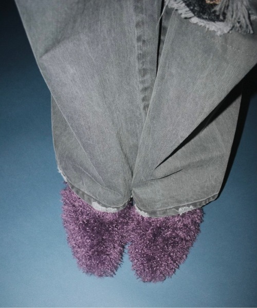 靴 meltthelady pointed fur mule 37 pointed toe fur mule / ポインテッドトゥファーミュール