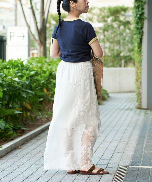 iena la boucle イエナラブークル レースエンブロボイルスカート IENA LA BOUCLE レースエンブロボイルスカート