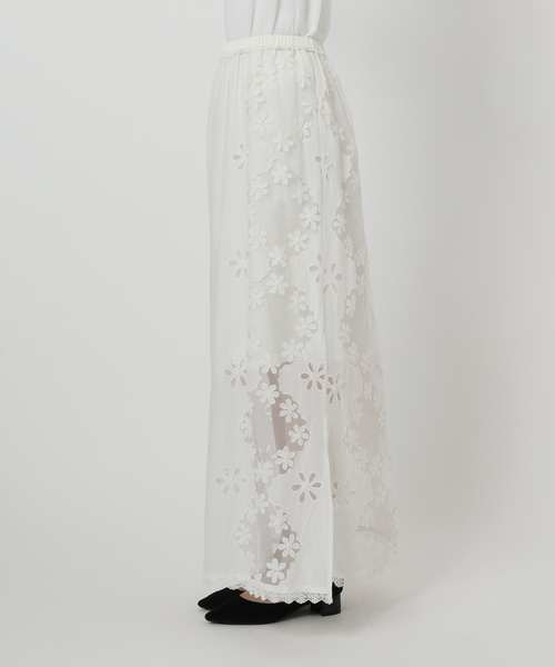 IENA LA BOUCLE レースエンブロボイルスカート