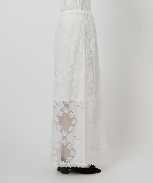 iena la boucle イエナラブークル レースエンブロボイルスカート IENA LA BOUCLE レースエンブロボイルスカート