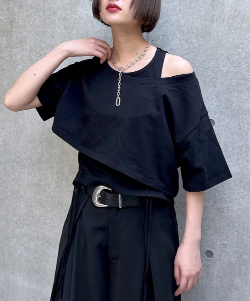 セール】オフショルTドロストタンクセット（Tシャツ/カットソー