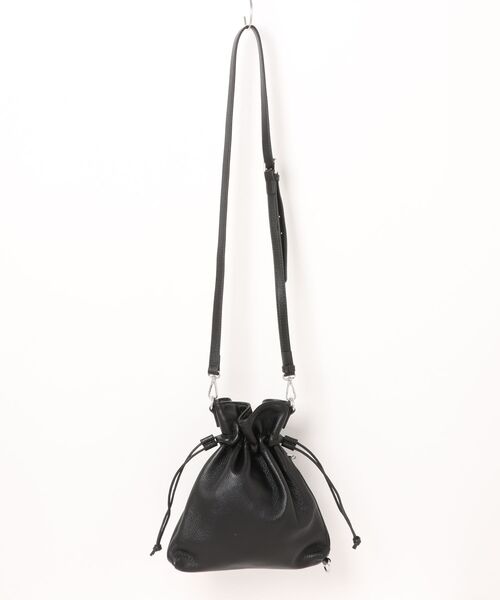 ADAM PATEK（アダムパテック）の「●ADAMPATEK●new shrink leather drawstring mini bag（ハンドバッグ・レディース・ブラック・FREE）」の14枚目の写真