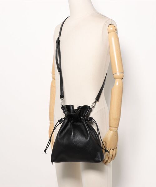 ADAM PATEK（アダムパテック）の「●ADAMPATEK●new shrink leather drawstring mini bag（ハンドバッグ・レディース・ブラック・FREE）」の18枚目の写真