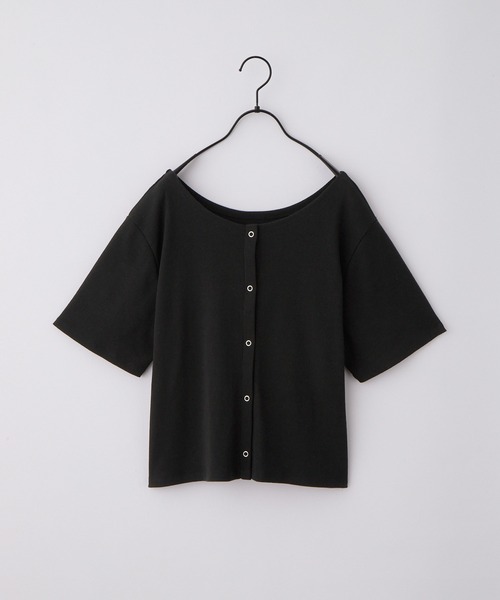 nui nullu(ヌイヌル)の「【nui nullu】2WAYテレコリブタンクトップ&半袖カーディガン セット(Tシャツ/カットソー・レディース・チャコール/ブラック/アイボリー/ブルー・FREE)」の21枚目の写真