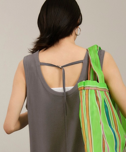 SALON adam et rope'（サロン アダム エ ロペ）の「【WEB限定】ストレッチベアテレコオールインワン（つなぎ/オールインワン・レディース・チャコールグレー/ブラック・FREE）」の14枚目の写真