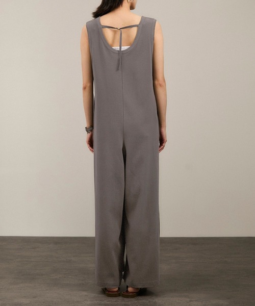 SALON adam et rope'（サロン アダム エ ロペ）の「【WEB限定】ストレッチベアテレコオールインワン（つなぎ/オールインワン・レディース・チャコールグレー/ブラック・FREE）」の17枚目の写真