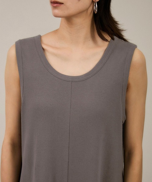 SALON adam et rope'（サロン アダム エ ロペ）の「【WEB限定】ストレッチベアテレコオールインワン（つなぎ/オールインワン・レディース・チャコールグレー/ブラック・FREE）」の18枚目の写真