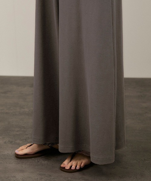 SALON adam et rope'（サロン アダム エ ロペ）の「【WEB限定】ストレッチベアテレコオールインワン（つなぎ/オールインワン・レディース・チャコールグレー/ブラック・FREE）」の21枚目の写真