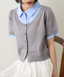 ドッキングパフカーデシャツ