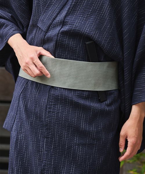 THE CRAFT CREW PRODUCTS】縞しじら織り浴衣 3点セット【浴衣＋