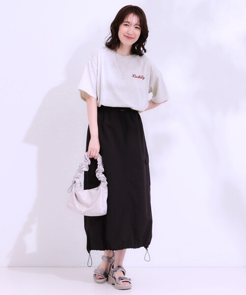 Cutie Blonde(キューティーブロンド)の「◆【洗える/S-LL】サガラ刺繍アソートTシャツ(Tシャツ/カットソー・レディース・ブラック系3/チャコール/ホワイト系4/ホワイト系1・04/03/02/01)」の7枚目の写真