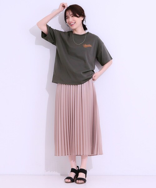 Cutie Blonde(キューティーブロンド)の「◆【洗える/S-LL】サガラ刺繍アソートTシャツ(Tシャツ/カットソー・レディース・ブラック系3/チャコール/ホワイト系4/ホワイト系1・04/03/02/01)」の11枚目の写真