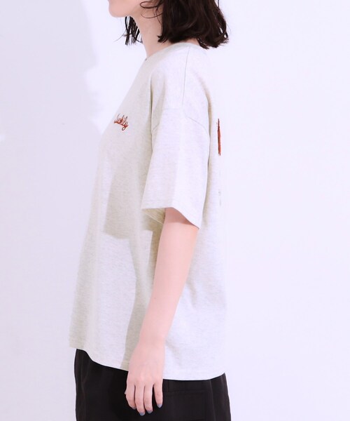 Cutie Blonde(キューティーブロンド)の「◆【洗える/S-LL】サガラ刺繍アソートTシャツ(Tシャツ/カットソー・レディース・ブラック系3/チャコール/ホワイト系4/ホワイト系1・04/03/02/01)」の22枚目の写真