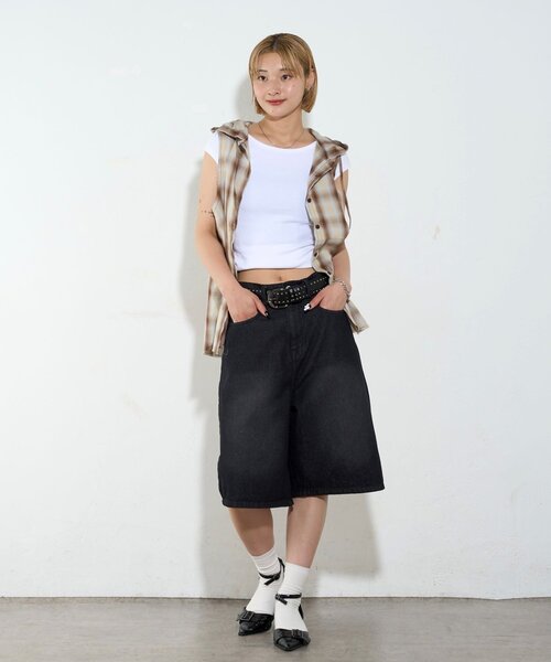 WHO'S WHO gallery(フーズフーギャラリー)の「チェックノースリーブフードシャツ(シャツ/ブラウス・レディース・ブラウン/チャコールグレー・FREE)」の21枚目の写真