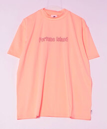 【Fortune Island Golf/フォーチューンアイランドゴルフ】HURA IS PLAYNG GOLF MOCKNECK S/S　ゴルフ　モックネック　バックプリント　Tシャツ