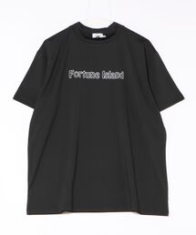 【Fortune Island Golf/フォーチューンアイランドゴルフ】HURA IS PLAYNG GOLF MOCKNECK S/S ゴルフ モックネック バックプリント Tシャツ