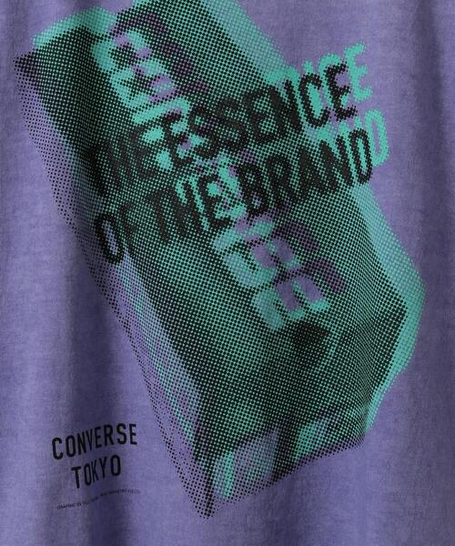 CONVERSE TOKYO（コンバーストウキョウ）の「【FILL THE BILL】SHOES BOX TEE（Tシャツ/カットソー・レディース・ホワイト/ブラック/パープル・SMALL/MEDIUM）」の7枚目の写真
