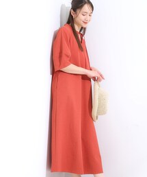 SHOO・LA・RUE | サッカー袖ランタンワンピース(ワンピース)