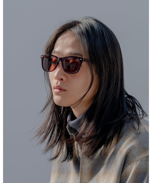 uniform experiment（ユニフォームエクスペリメント）の「FLIP-UP WELLINGTON SUNGLASSES（サングラス・メンズ・ブラック/ブラウン・FREE）」の3枚目の写真