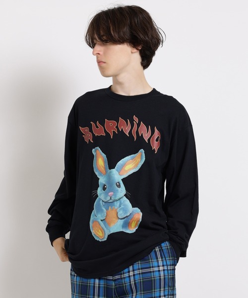 MILKBOY(ミルクボーイ)の「BURNIN BUNNY L.S. Tシャツ(Tシャツ/カットソー・メンズ・A/B・L/XL)」の1枚目の写真