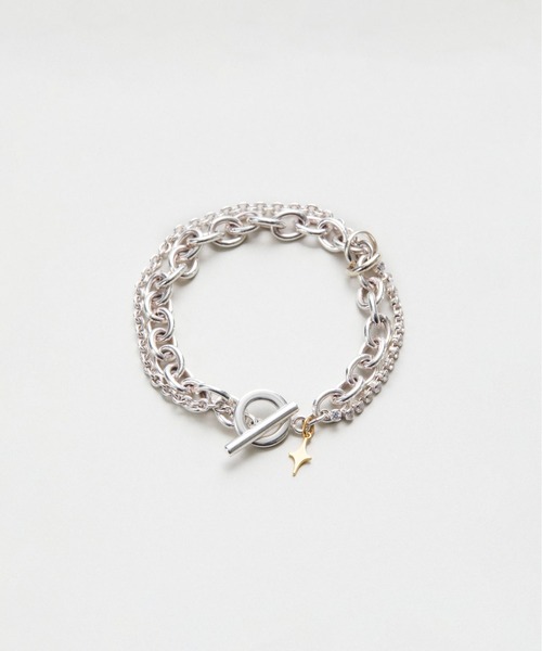 LAPUIS(ラピュイ)の「LAPUIS(ラピュイ) Ornament bracelet(ブレスレット・レディース・ゴールド/マルチ・FREE)」の3枚目の写真