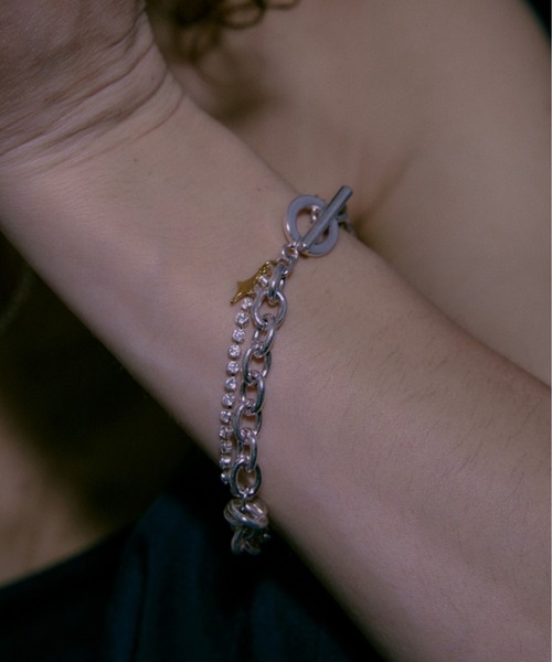 LAPUIS(ラピュイ)の「LAPUIS(ラピュイ) Ornament bracelet(ブレスレット・レディース・ゴールド/マルチ・FREE)」の8枚目の写真