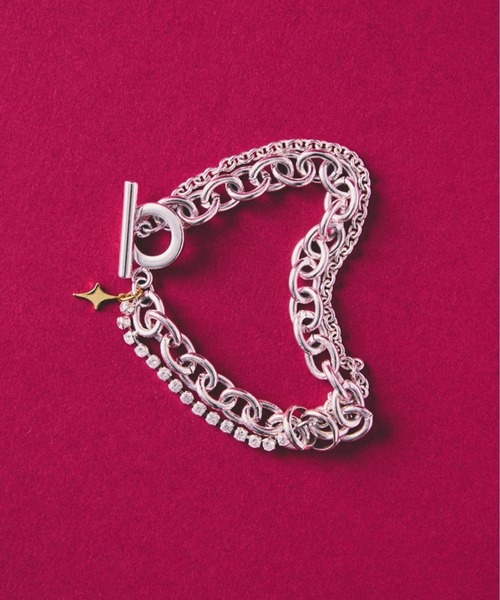 LAPUIS(ラピュイ)の「LAPUIS(ラピュイ) Ornament bracelet(ブレスレット・レディース・ゴールド/マルチ・FREE)」の10枚目の写真