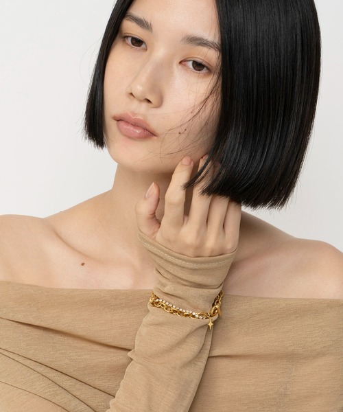 LAPUIS(ラピュイ)の「LAPUIS(ラピュイ) Ornament bracelet(ブレスレット・レディース・ゴールド/マルチ・FREE)」の12枚目の写真