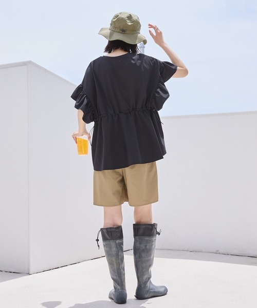 AMERICAN HOLIC(アメリカンホリック)の「水陸両用ハーフパンツ(その他パンツ・レディース・ベージュ/ブラック・M/L)」の9枚目の写真