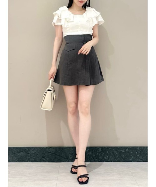 snidel スナイデル プリーツスカショーパン グリーン GRN スナイデル SNIDEL プリーツスカショーパン （BLK