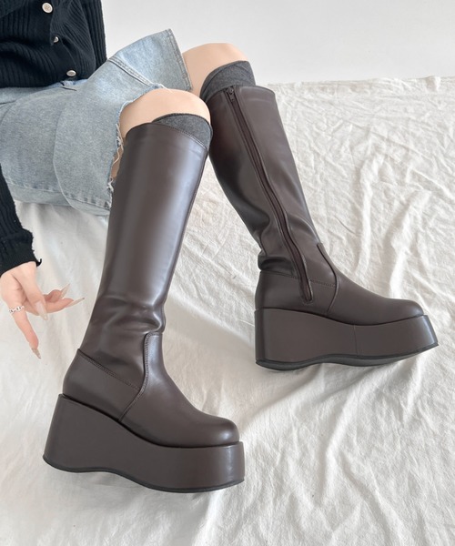 セール】【完売カラー予約受付中】《#防菌》 厚底 プラットフォーム 消