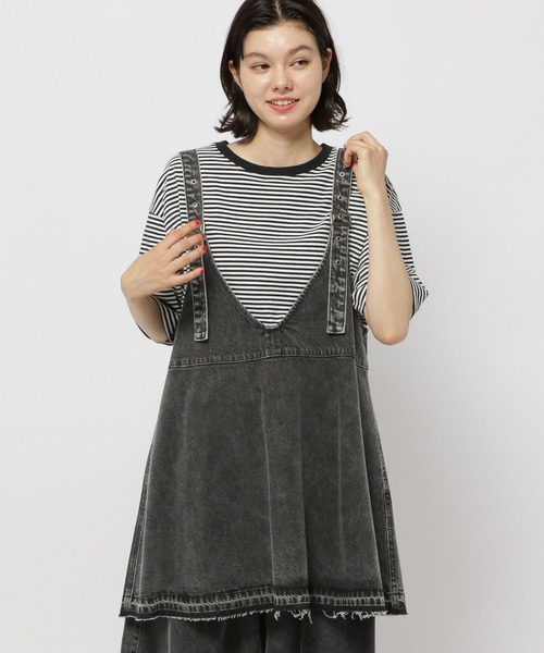 美品ニコアンドNKJ 前後着ドレスベスト NKJ 2025AW】2WAY OVER CAMISOLE（キャミソール）｜niko and