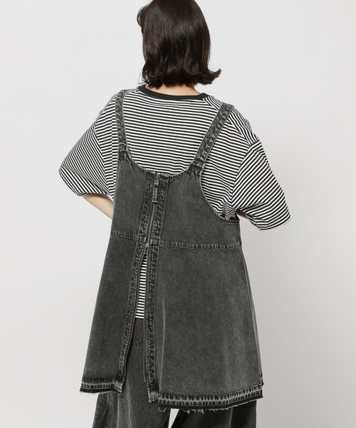 niko and...(ニコアンド)の「【NKJ 2025AW】2WAY OVER CAMISOLE(キャミソール・レディース・チャコール/ダークブラウン/インディゴブルー/ネイビー・FREE)」の6枚目の写真