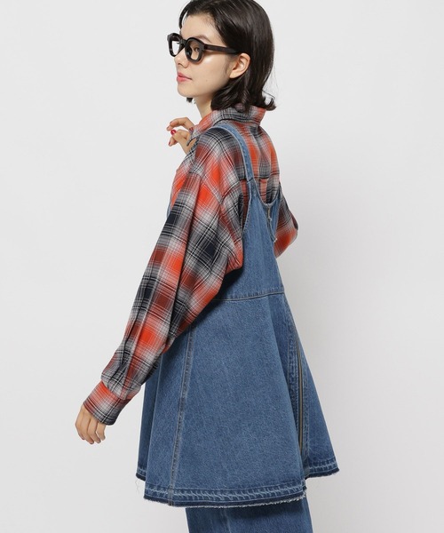 niko and...(ニコアンド)の「【NKJ 2025AW】2WAY OVER CAMISOLE(キャミソール・レディース・チャコール/ダークブラウン/インディゴブルー/ネイビー・FREE)」の13枚目の写真