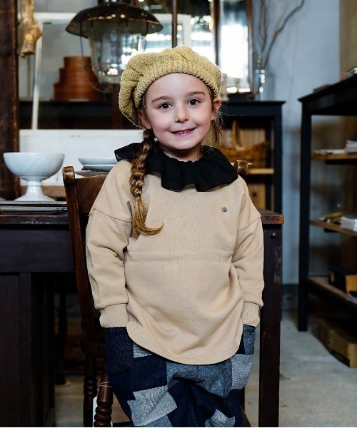 FITH（フィス）の「Back Logo Sweat Shirt（スウェット・キッズ・ホワイト/ベージュ・125/115）」の2枚目の写真