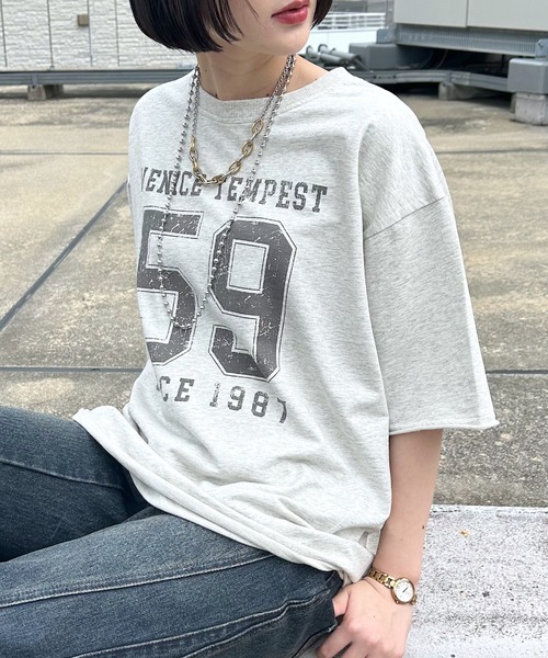 PAGEBOY（ページボーイ）の「アソートグラフィックミニウラケ（Tシャツ/カットソー・レディース・グレー系その他/ブラウン系その他/ブルー系その他2/グレー系その他2/ブルー系その他/ホワイト系その他/ベージュ系その他/ベージュ系その他2・FREE）」の7枚目の写真