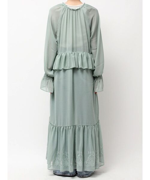 Ungrid(アングリッド)の「フリルデザインエンブロイダリーワンピース(ワンピース・レディース・グリーン/その他1/オフホワイト・FREE)」の10枚目の写真