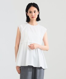 Demi-Luxe BEAMS | 【10/2値下げ】ポリエステル レーヨン ペプラム ブラウス(シャツ/ブラウス)