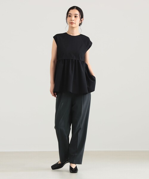 Demi-Luxe BEAMS(デミルクス ビームス)の「【10/2値下げ】ポリエステル レーヨン ペプラム ブラウス(シャツ/ブラウス・レディース・ブラック/ネイビー/ホワイト・ONE SIZE)」の11枚目の写真