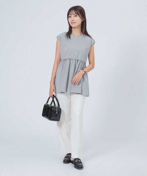 Demi-Luxe BEAMS(デミルクス ビームス)の「【10/2値下げ】ポリエステル レーヨン ペプラム ブラウス(シャツ/ブラウス・レディース・ブラック/ネイビー/ホワイト・ONE SIZE)」の14枚目の写真