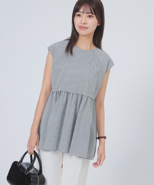 Demi-Luxe BEAMS(デミルクス ビームス)の「【10/2値下げ】ポリエステル レーヨン ペプラム ブラウス(シャツ/ブラウス・レディース・ブラック/ネイビー/ホワイト・ONE SIZE)」の17枚目の写真