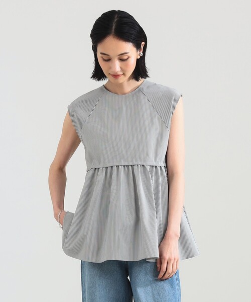 Demi-Luxe BEAMS(デミルクス ビームス)の「【10/2値下げ】ポリエステル レーヨン ペプラム ブラウス(シャツ/ブラウス・レディース・ブラック/ネイビー/ホワイト・ONE SIZE)」の22枚目の写真